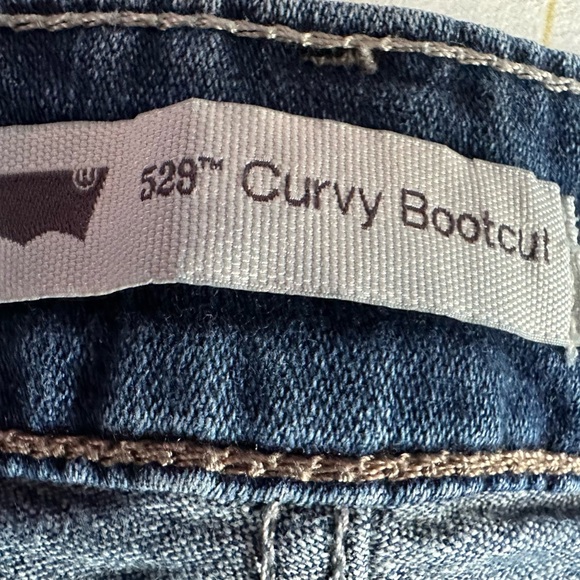 Levi’s womens 529 curvy bootcut blue jeans size 12 - Picture 4 of 10